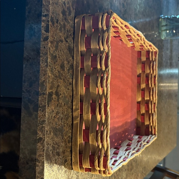 Beautiful Rectangular Wood Bottom Basket  14.50 x 10.50  Averys Basket Company. - Picture 5 of 7